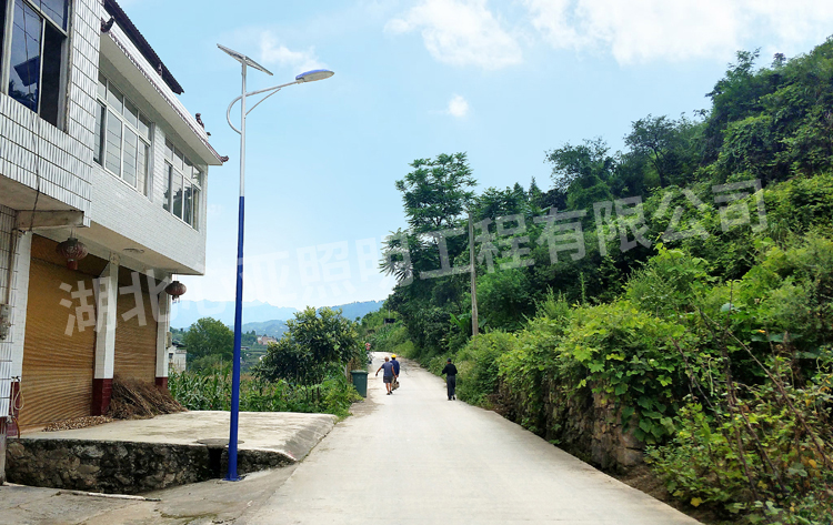 重慶開州區(qū)樂園村太陽能路照明項目