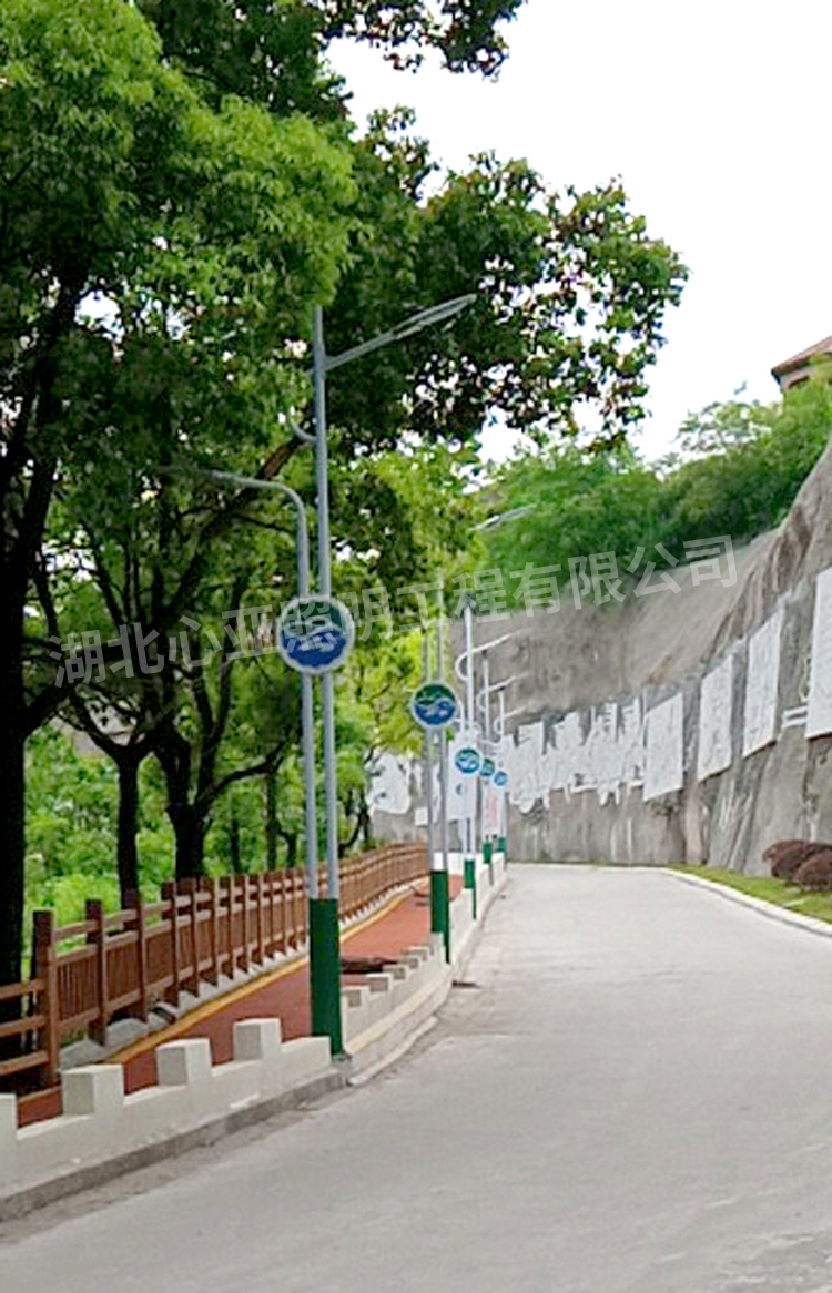 宜昌龍盤湖別墅區路燈照明項目